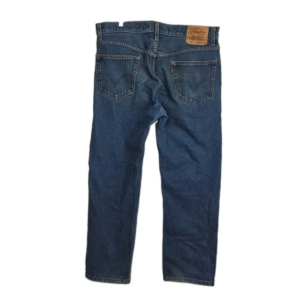 Levi's 505 Regular Fit Jeans Men's 36x30 Blue Straight Leg